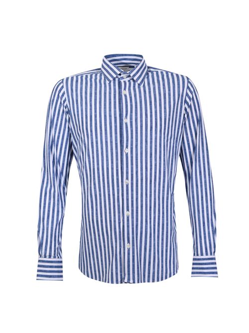 Camicia a righe in lino Navy blue Archivium Be Uptated | AR24ST22CA NES03 LINEN200